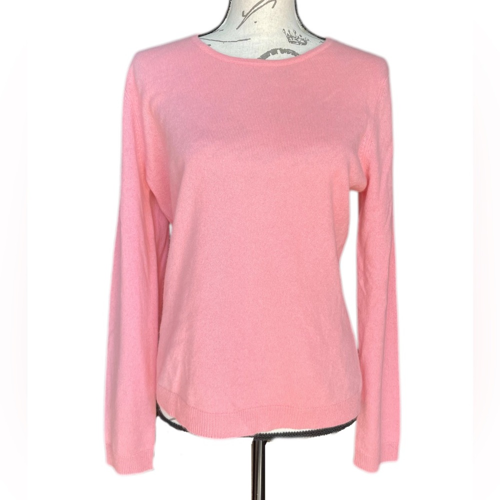 Annie's Eye 100% Cashmere Soft Pink Sweater - M